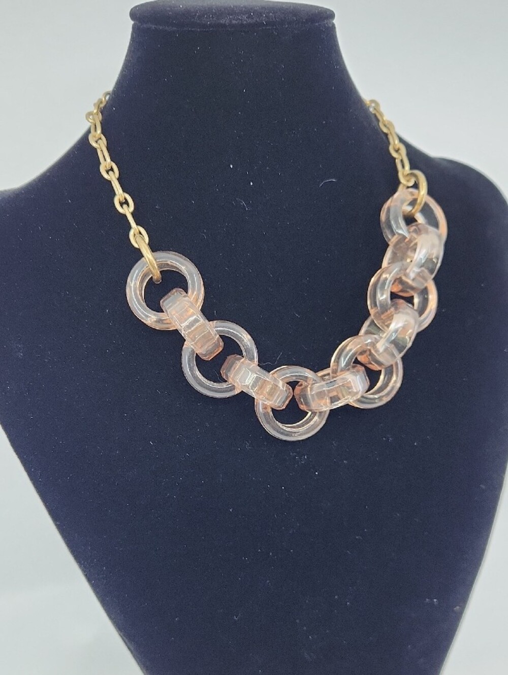 J. Crew Acrylic Link Statement Necklace - Picture 3 of 7